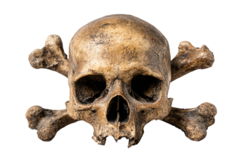 Antique Skull and Crossbones Symbol
