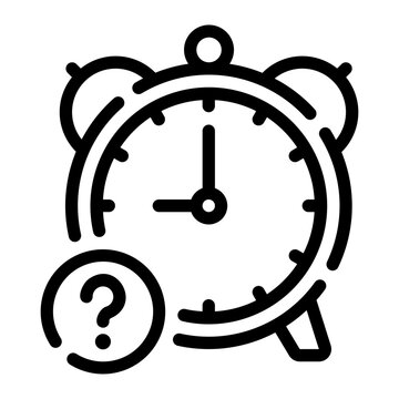 question mark line icon