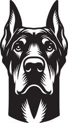 Dobermann Dog Vector	
