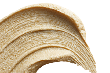 Textured Cream Wave on Neutral Background