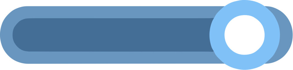 Obraz premium Flat Design Rounded Toggle Switch Button Control Interface Element