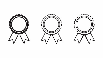 Collection of rosettes with ribbon tails