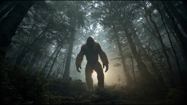 Silhouette of a Bigfoot