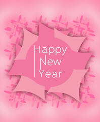 happy new year greetings card design. © manoj