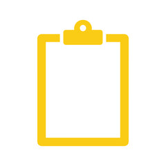 Yellow Clipboard Icon
