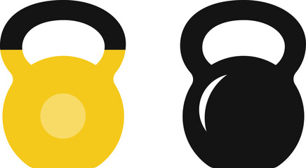 Kettlebell, sports equipment, kettlebell sport, dumbbell. Vector, cartoon illustration, poster, postcard. Vector