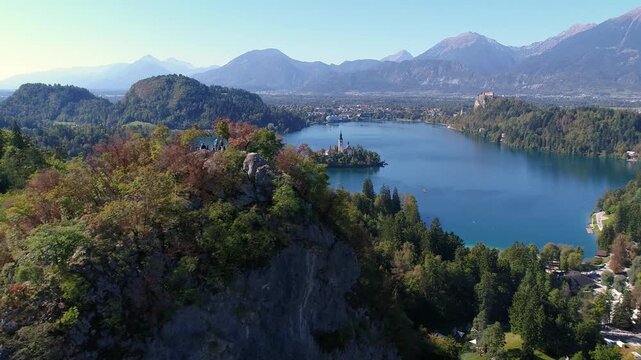 Autumn colors around Lake Bled