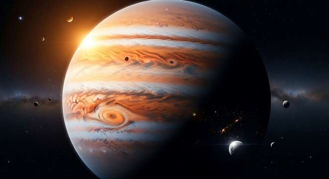 Jupiter planet in our solar system.