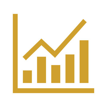 Business graph icon
