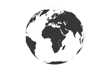 A graphic representation of the planet Earth viewed from space.