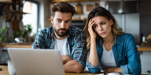 Impact of global inflation on couples finances home office setting emotional struggles realistic viewpoint