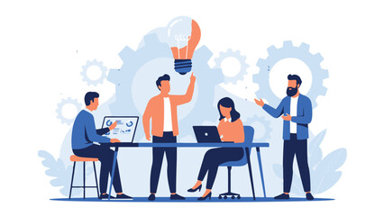  Business Team Collaboration and Idea Generation.