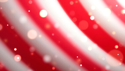 Red and white Christmas blurred background. Design for Christmas and New year. Full frame.