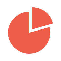 Simple pie chart with one slice