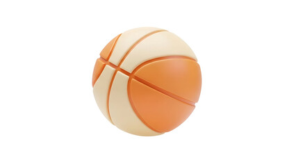 A basketball flies through the air with motion blur on a plain background (353)_no-bg