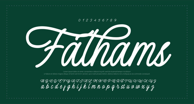 signature Font Calligraphy Logotype Script Brush Font Type Font lettering handwritten