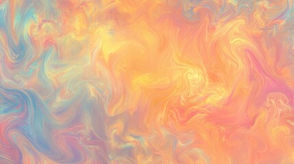 A vibrant abstract swirl of pastel colors creates an engaging background, perfect for creative projects, social media posts, or art prints, Ideal for adding a touch of warmth and fluidity,