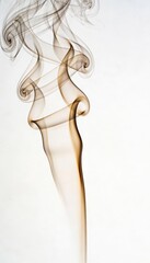 Macro Photography of Freshly Brewed Coffee Steam on a Minimal White Background with a Seamless Pattern Design