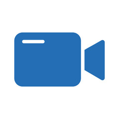 Blue Video Camera Icon