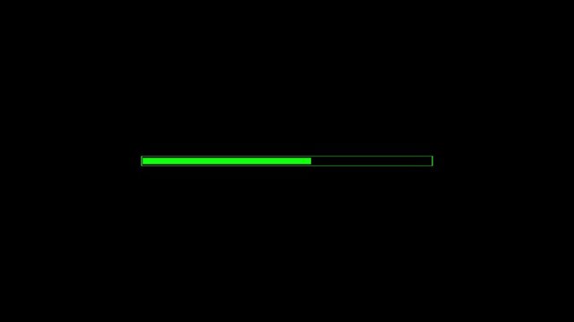 Christmas loading bar animation, red and white progress bar, uploading bar on black background. ideal for web interface, game UI, software, buffering screen and technology projects.