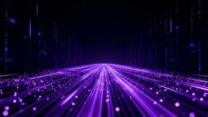 Purple digital data stream