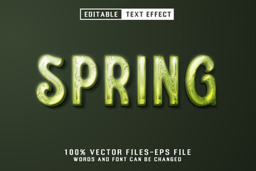 Spring Editable Text Effect