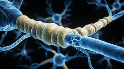 Neuron Cell Anatomy: Myelin Sheath Structure - Powered by Adobe
