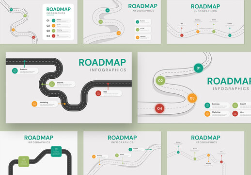 Business Strategy Planning Roadmap Infographic Template