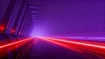 Neon tunnel speed light trails