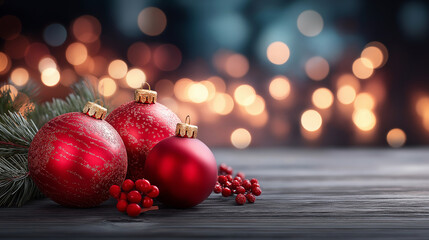 Lunar new year festive background with red decoration elements, traditional celebration theme, cultural holiday atmosphere, prosperity symbols, defocused ornaments, with copy space