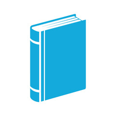 Blue Hardcover Book Standing Upright © TahminaStock