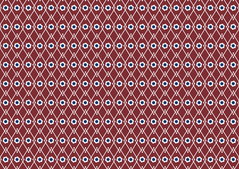 モダンレトロで幾何学的なシームレスなパターン