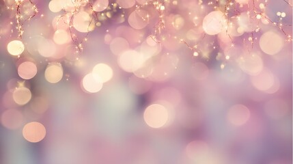 Dreamy pastel bokeh background with soft glowing pink and blue lights creating enchanting atmosphere perfect for wedding and party celebration visuals