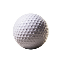Golf Ball on Gray Background with Shadows 