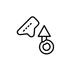 vector illustration of a symbol of a target