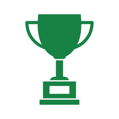 Green trophy icon symbolizing achievement