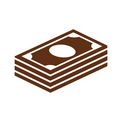 Stack of brown paper currency