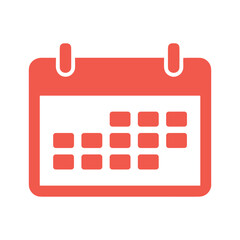 Simple calendar icon representing scheduling and planning