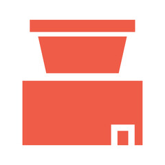 Simple geometric shapes forming a structure