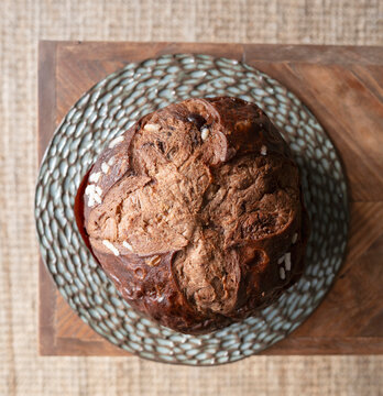 Panettone artesanal de chocolate y pasas