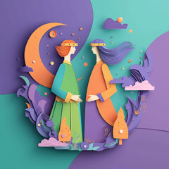 双子座。星占い。星座。神話