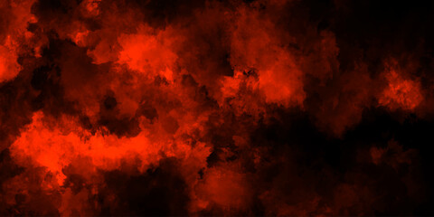 Dark red powder explosion cloud on black background. Abstract red and black grunge texture smoke. smoke fog misty texture overlay on dark black. paranormal red mystic smoke, clouds for movie.