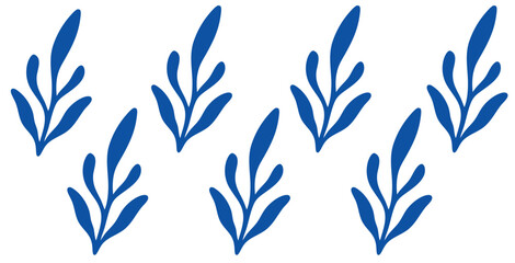 Marine life illustration pattern vector coral, deep sea background