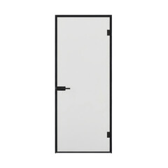 Modern Frosted Glass Door With Black Frame