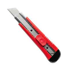 Red Utility Knife Blade Cut