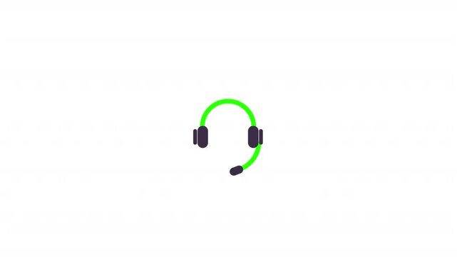 Headphone icon audio interface calls 