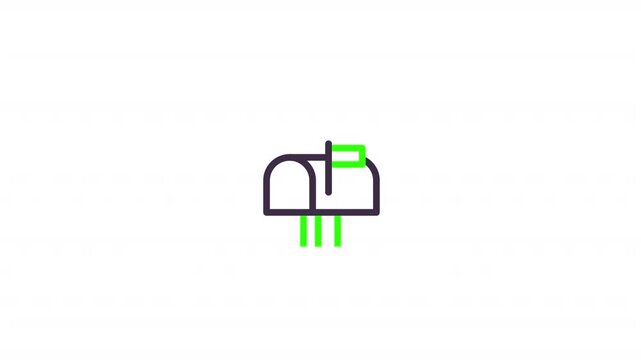 Mailbox line icon