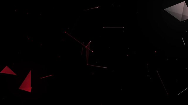 Black Animated Background - Plexus