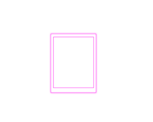 Blank pink photo frame isolated on transparent background