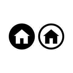 Home Button Icon &ndash; Homepage Navigation House Symbol